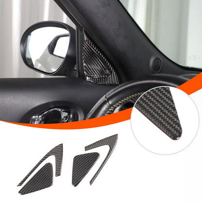 Soft Carbon Fiber Interior Center Console trim Sticker For Nissan Juke 2011-2019 91