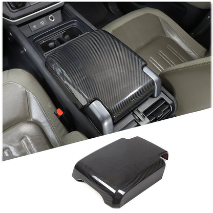 Real Carbon Fiber Center Console Armrest Box Cover For LR Defender 90 110 20-24 3