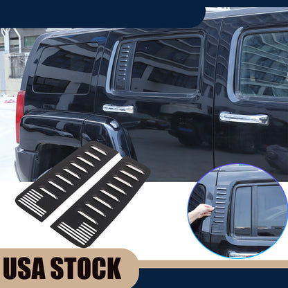 Alloy Rear Door Window Honeycomb Pillar Post Cover Trim For Hummer H3 2005-09 US 1