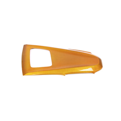 Yellow Carbon Fiber Dash Instrument Cover Trim W/ HUD For Corvette C8 20-25 12