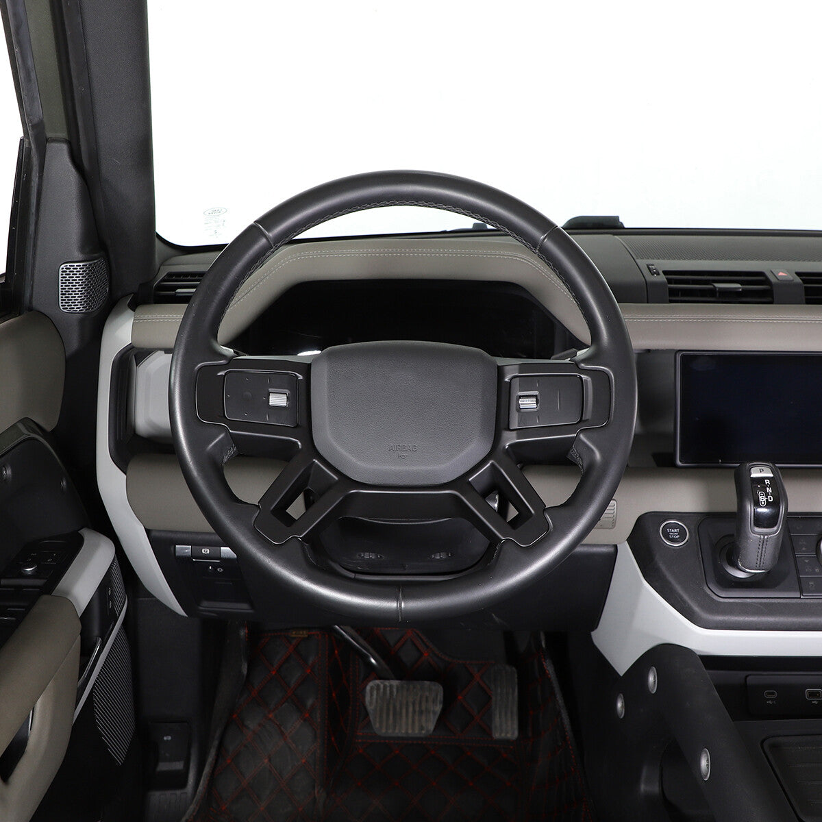 Matte Black Steering Wheel Frame Trim For Land Rover Defender 90 110 2020-23 US 4