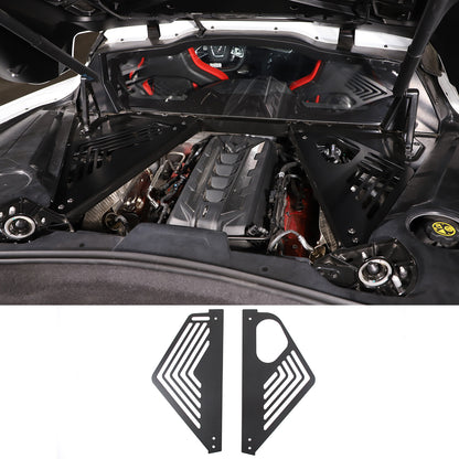 Aluminum Alloy Exterior Hood Engine License Plate Trim For Corvette C8 2020+ US - Variants 16-20 89