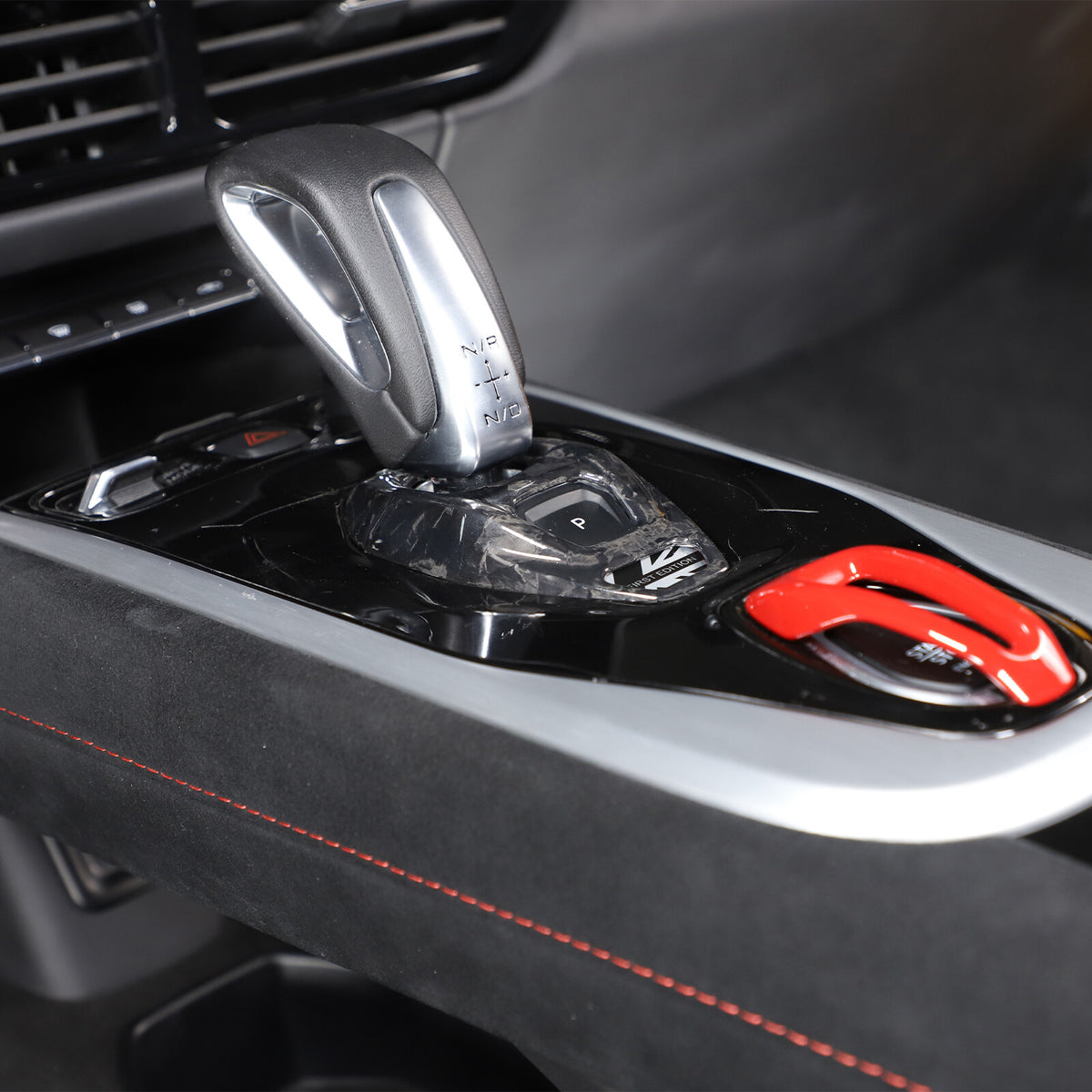 Forged Carbon Fiber Console Gear Base Cover Trim For Lotus Emira V6 I4 2023-2025 10