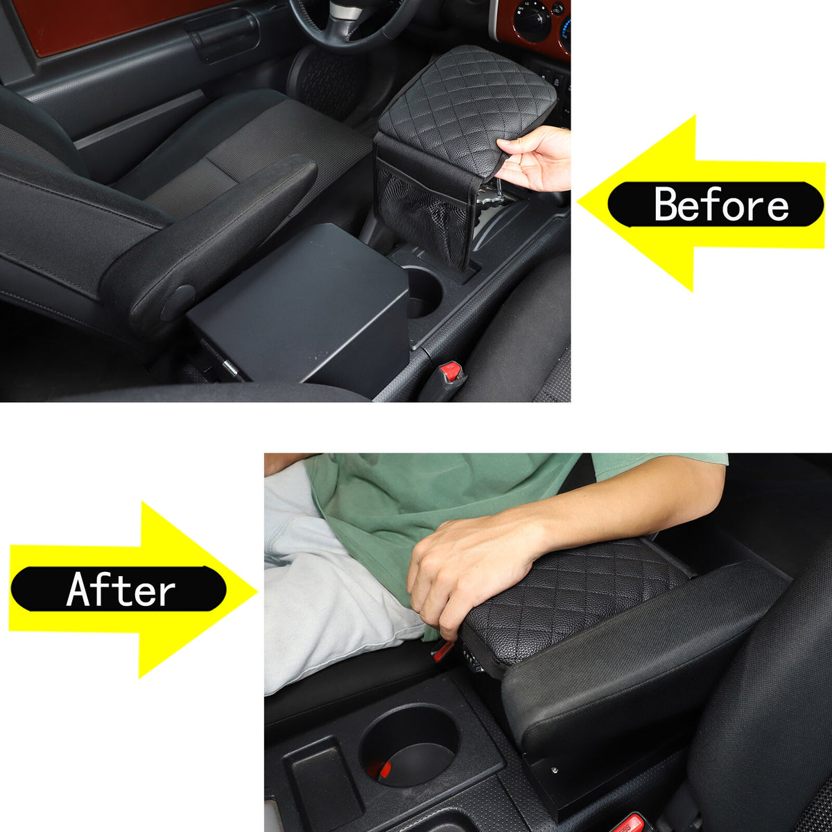 Steel Center Console Armrest Safe Storage Box w Lock For Toyota FJ Cruiser 07-21 18