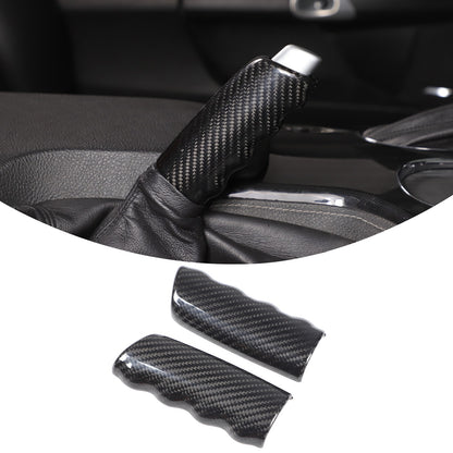 Real Dry Carbon Fiber Handbrake Lever Cover Trim For Corvette C6 2005-2013 2