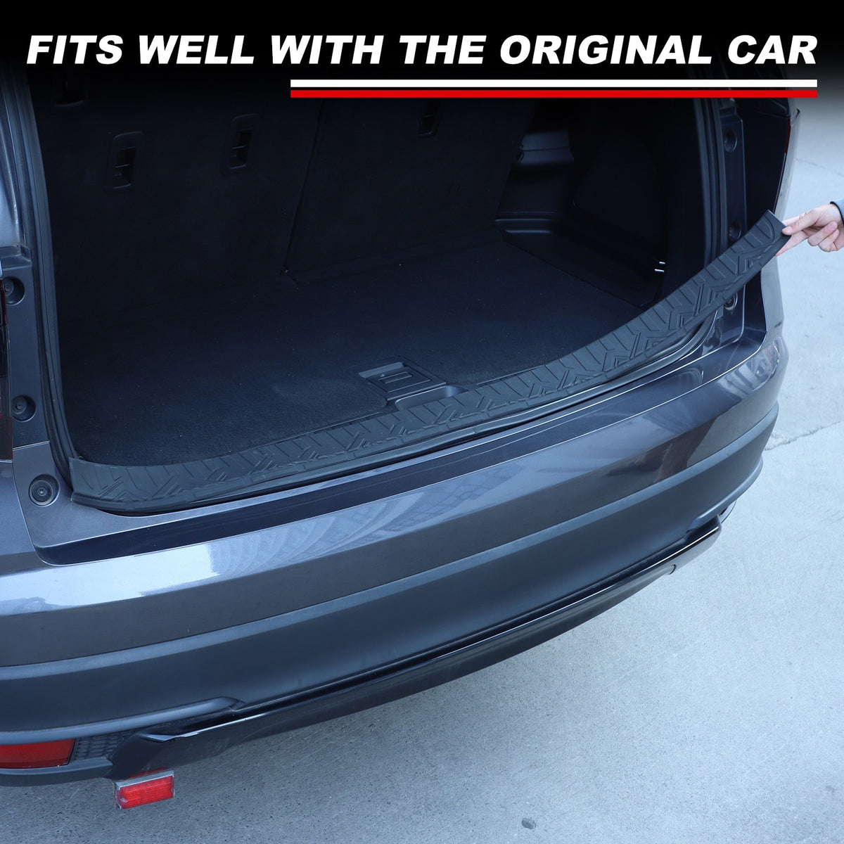 External Rear Bumper Guard Protector Trim For Honda Pilot 2016-2022 US 12