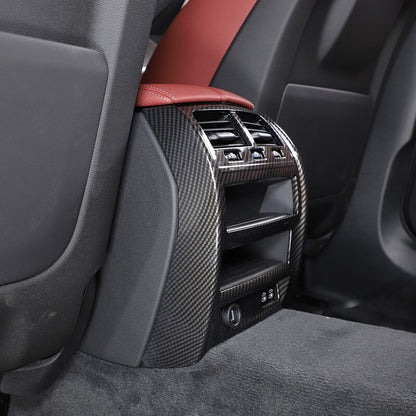 Carbon Fiber Color Rear Air Vent Outlet Frame Trim For BMW 5 Series G30 2020-22 3
