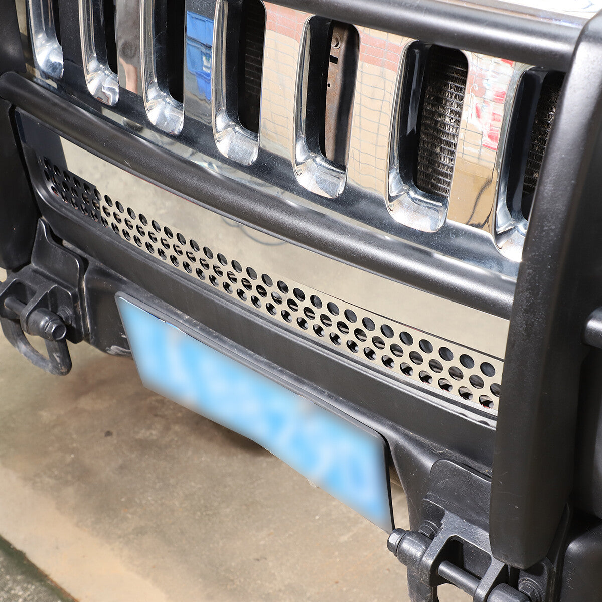 Steel Front Bumper Air Intakes Duct Vent Bezel Cover trim For Hummer H3 05-09 US 8