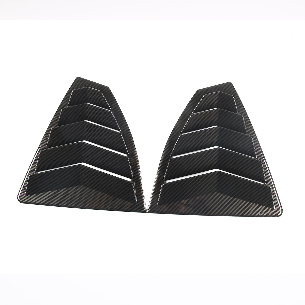 ABS Carbon Fiber Side Window Louver Shutter Cover For Subaru WRX 2022-2024 17