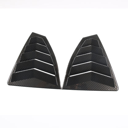ABS Carbon Fiber Side Window Louver Shutter Cover For Subaru WRX 2022-2024 17