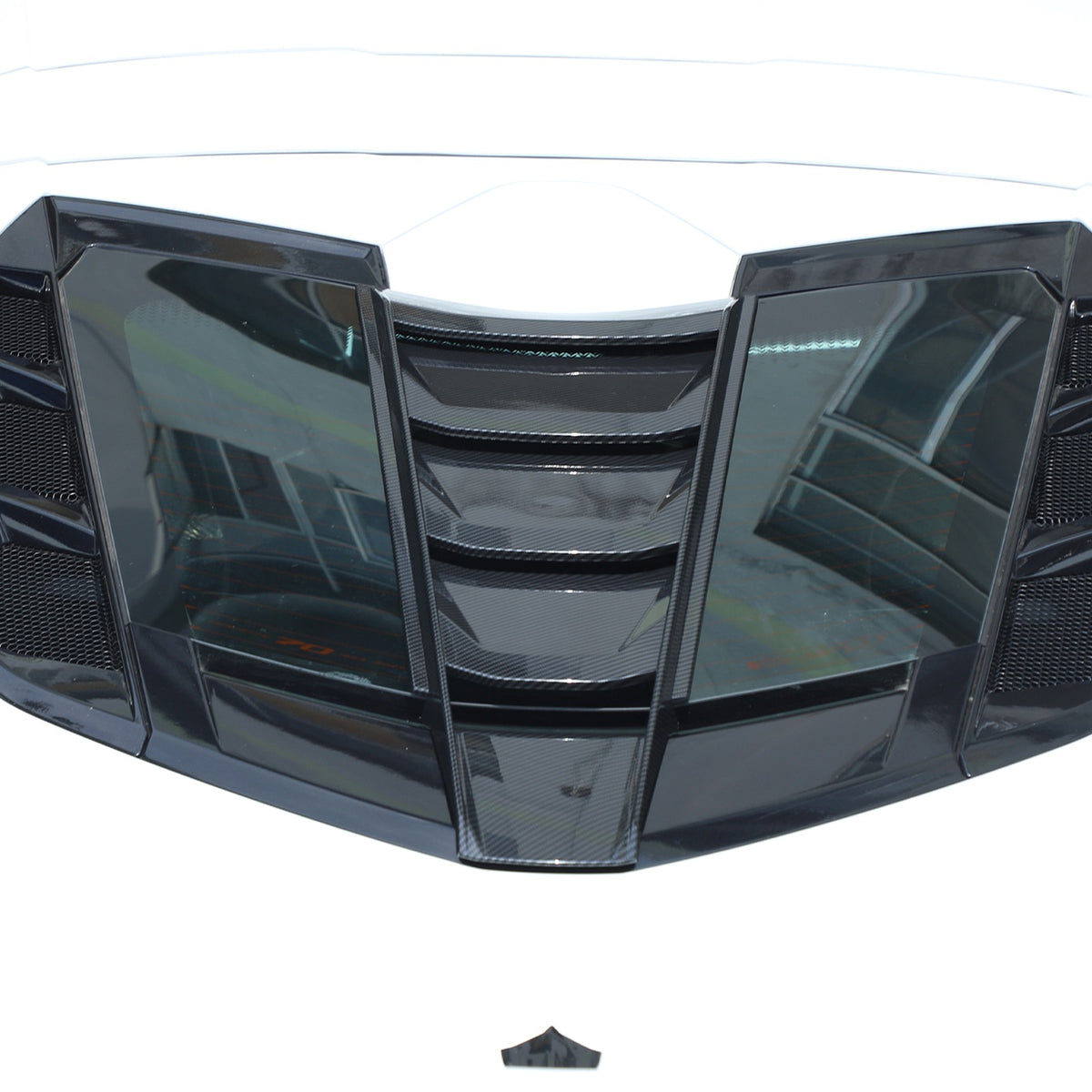 Carbon Fiber ABS Rear Split Window Applique Louver Trim For Corvette C8 Z51 20+ 20