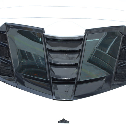 Carbon Fiber ABS Rear Split Window Applique Louver Trim For Corvette C8 Z51 20+ 20