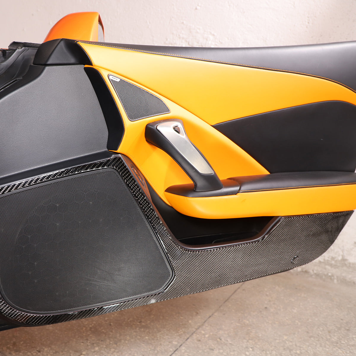 Carbon Fiber Interior Door anti-kick panel Trim Cover For Corvette C7 2014-19 US 6
