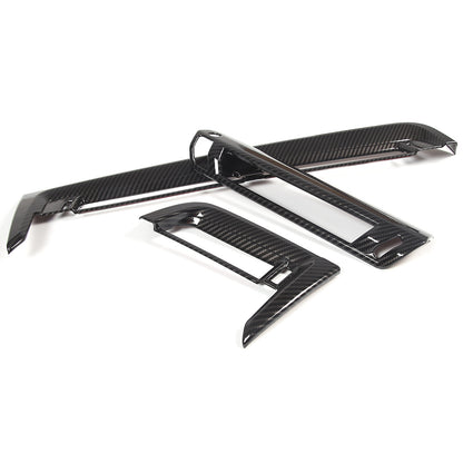 ABS Carbon fiber Center Console air outlet frame Trim For BMW X1 U11 2023-24 5
