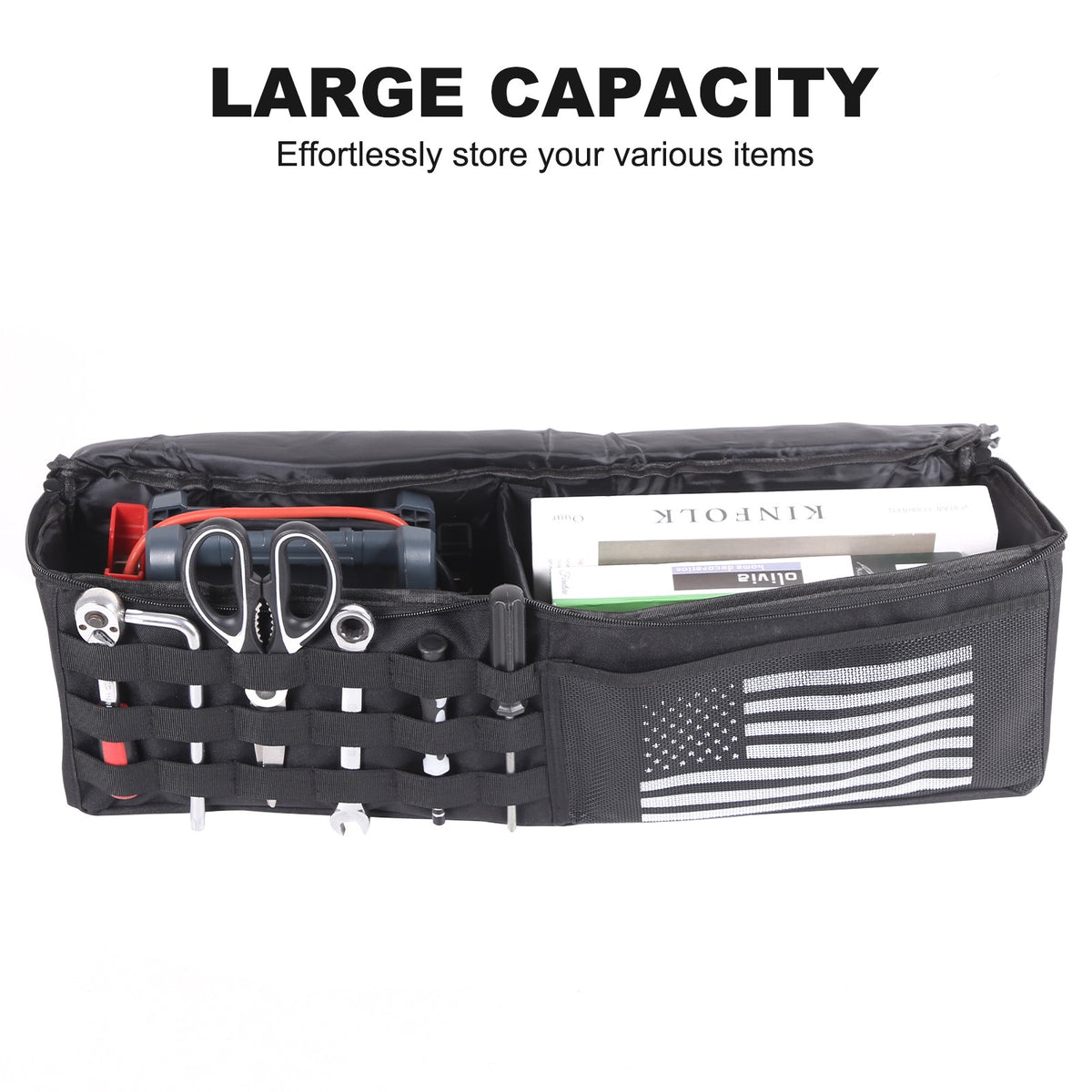 USA Flag Rear Trunk Right Side Storage Box For Toyota FJ Cruiser 2007-2021 19