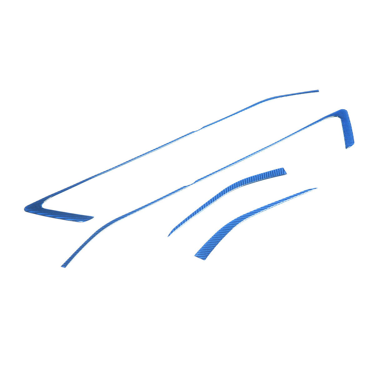 Blue Carbon Fiber Interior Door Panel Trim Sticker Strip For Corvette C8 2020-25 13