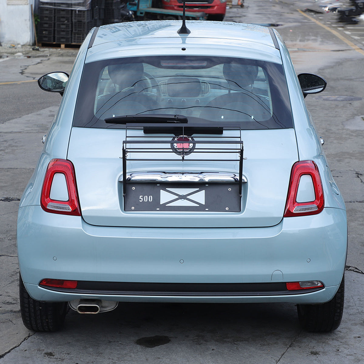 Hitch Mount Cargo Carrier Basket Rear Rack For Fiat 500 2010-2024 US 7