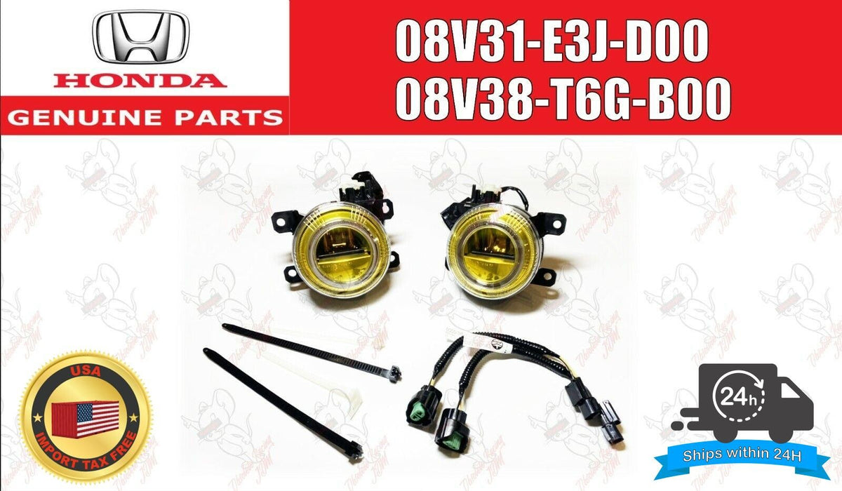 Honda CIVIC TYPE-R FK8 Genuine LED Fog Lamp Yellow & Coupler conversion harness 1