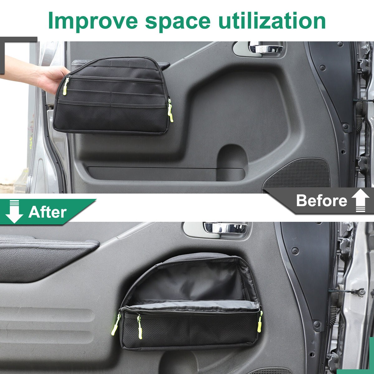 Front Door Side Storage Bag Tray For Nissan Frontier 2009-2017 14