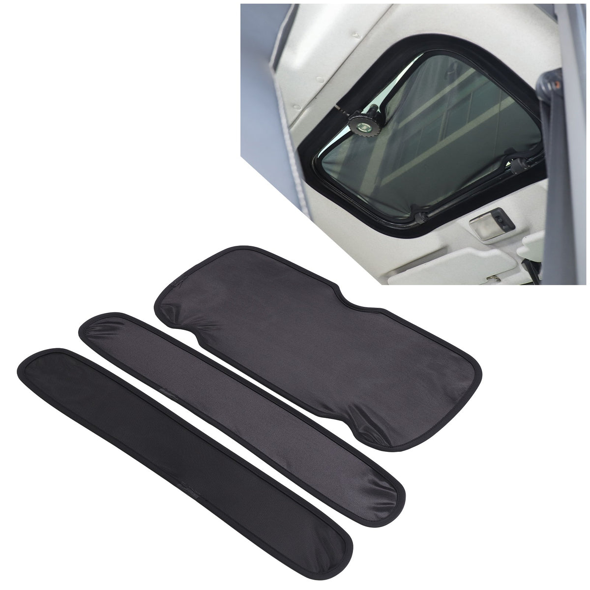 Black Memory Steel Sunroof Sunshade Cover For Land Rover Defender 2004-2018 11