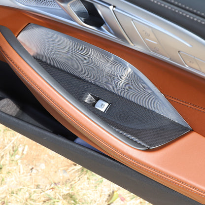 Carbon Fiber Window Lift Trim Cover For BMW 8 Series G14 G15 840i M850 2019-2022 4