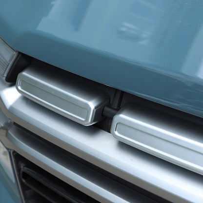 ABS Silver Front Hood Grill Cover Bonnet Trim fits For Ford Maverick 2022-23 4