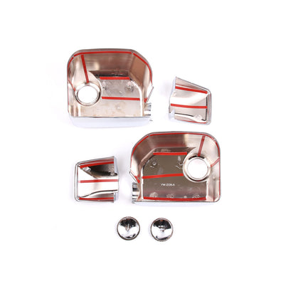 Chrome Door Handle & Rearview Mirror Trim Cover Kit For FJ Cruiser 2007-21 5