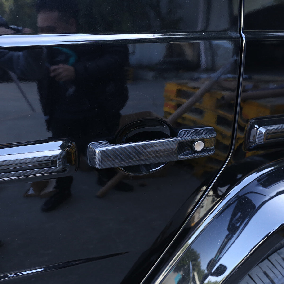 Carbon Fiber For Benz G Class W463 G350 G400 G500 2019+ Door Handle Cover 15
