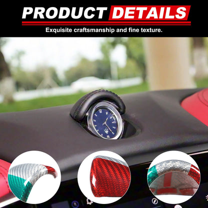 Tri-Color Center Console Clock Cover Trim For Maserati Ghibli M157 2014-2022 12