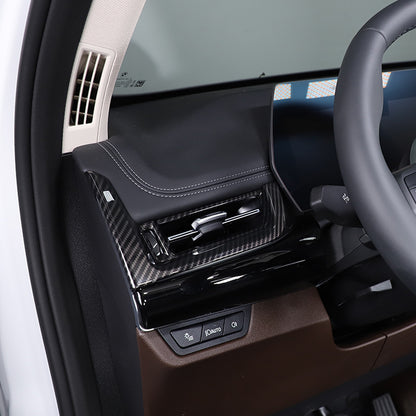ABS Carbon fiber Center Console air outlet frame Trim For BMW X1 U11 2023-24 2