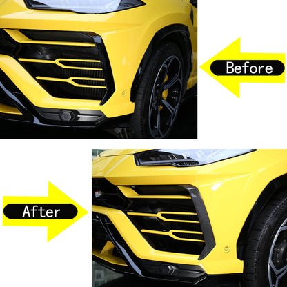 Real Carbon Fiber Front Bumper Cover Trim Fit for LAMBORGHINI URUS 2018-2023 6