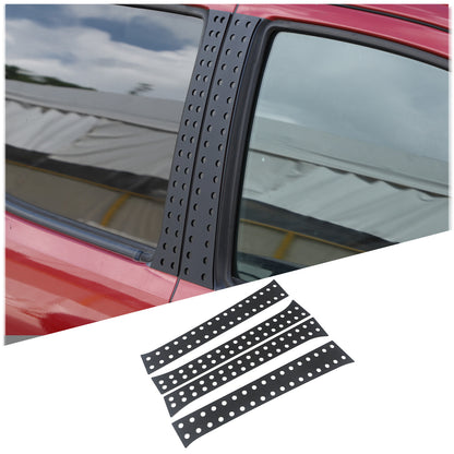 Black Aluminum Alloy Window Center Pillar Trim Panel For Toyota Tacoma 2016-23 10