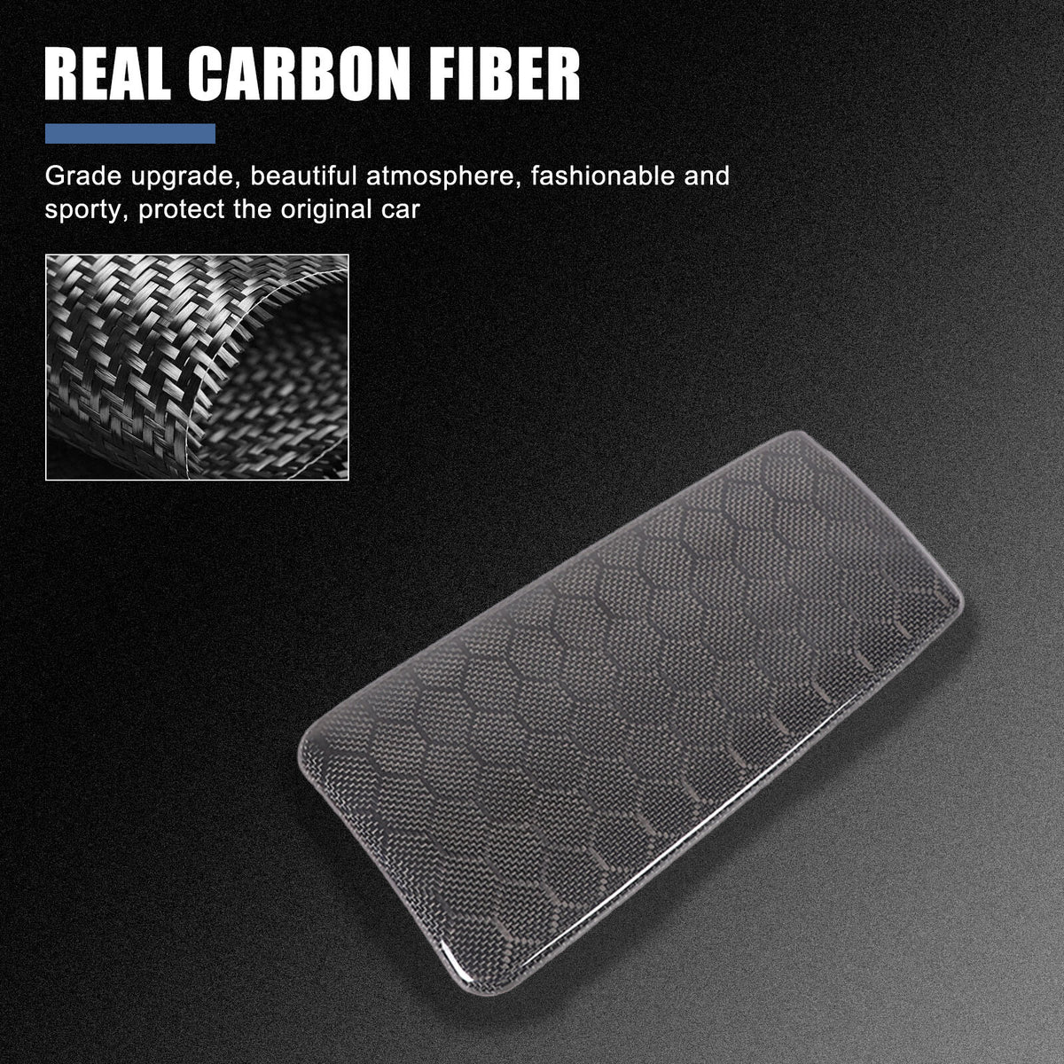 Real Honeycomb Carbon Fiber Center Armrest Box Cover Trim For Mazda MX-5 2016+ 11
