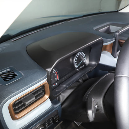 For Ford Maverick 2022 Central Control Dashboard Trim Cover ABS Matte Black 4