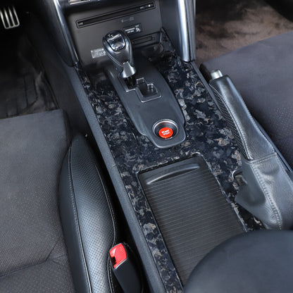 Forged Carbon Fiber Car Center Control Gear Panel Trim For Nissan GTR R35 08-16 6