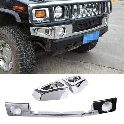 Chrome Front Bumper & Side Cover Trim Kit For Hummer H2 SUV SUT 2003-2009 US 1