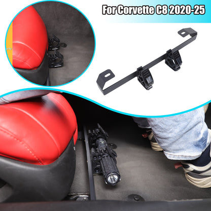 Passanger Side Under Seat Flashlight Holder Bracket Mount For Corvette C8 20-26 1