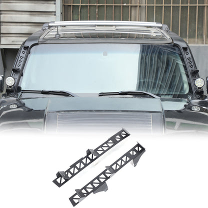Carbon Steel A-Pillar LED Light Bar Mount Bracket For Hummer H3 2005-2009 7