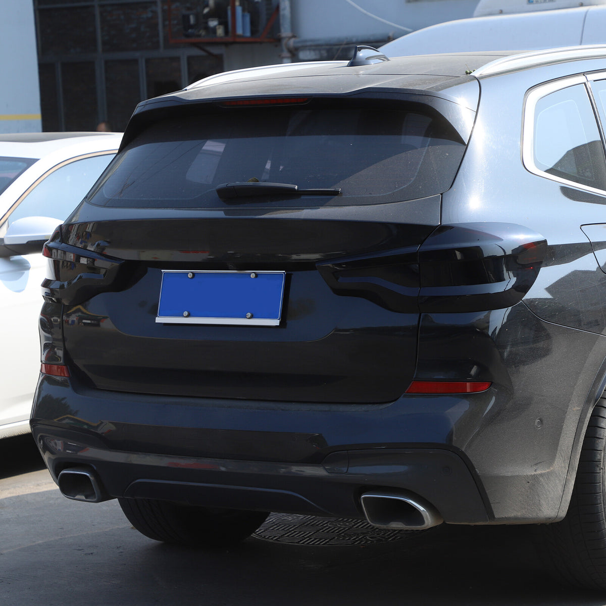 For BMW X3 G01 2018-2021 Smoke Black ABS Rear Tail Light Lamp Guards Cover Trim 18