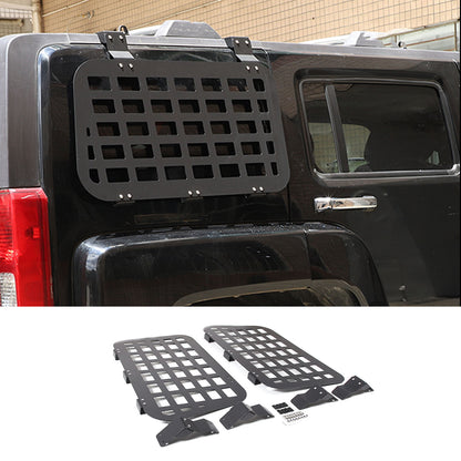 Rear Outer Side Window MOLLE Storage Flank Panel Bracket For Hummer H3 2005-2009 2