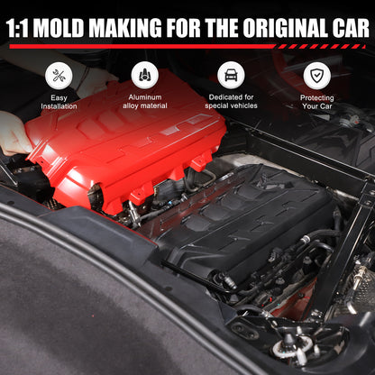 Engine Bay Panel Cover Trim in Edge Blue/Red/Black For Corvette Coupe C8 2020-26 - Styles 1-5 29
