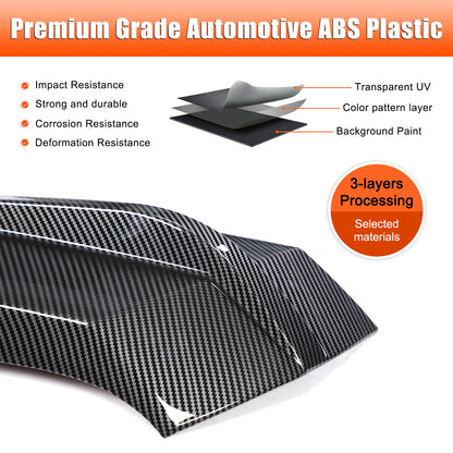 Carbon Fiber ABS Rear Bumper Corner Molding Trim For Toyota RAV4 XA60 2026+ 3