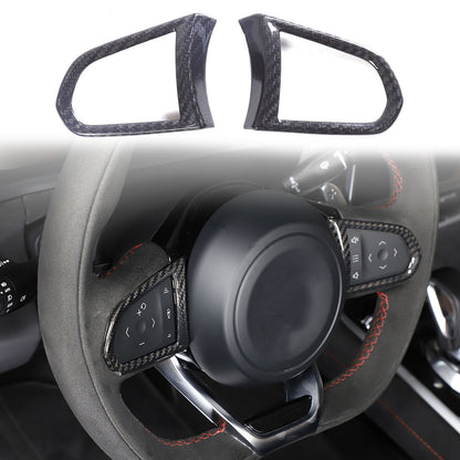 Real Carbon Fiber Steering Wheel Button Cover Trim For Lotus EMIRA 2021-25 US 14