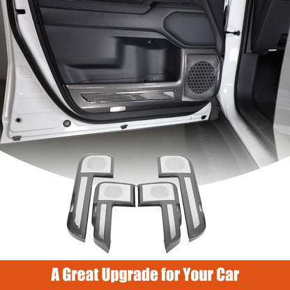 ABS Carbon Fiber Door Anti‑Kick Panel Trim For Toyota Land Cruiser LC250 24+ US 1