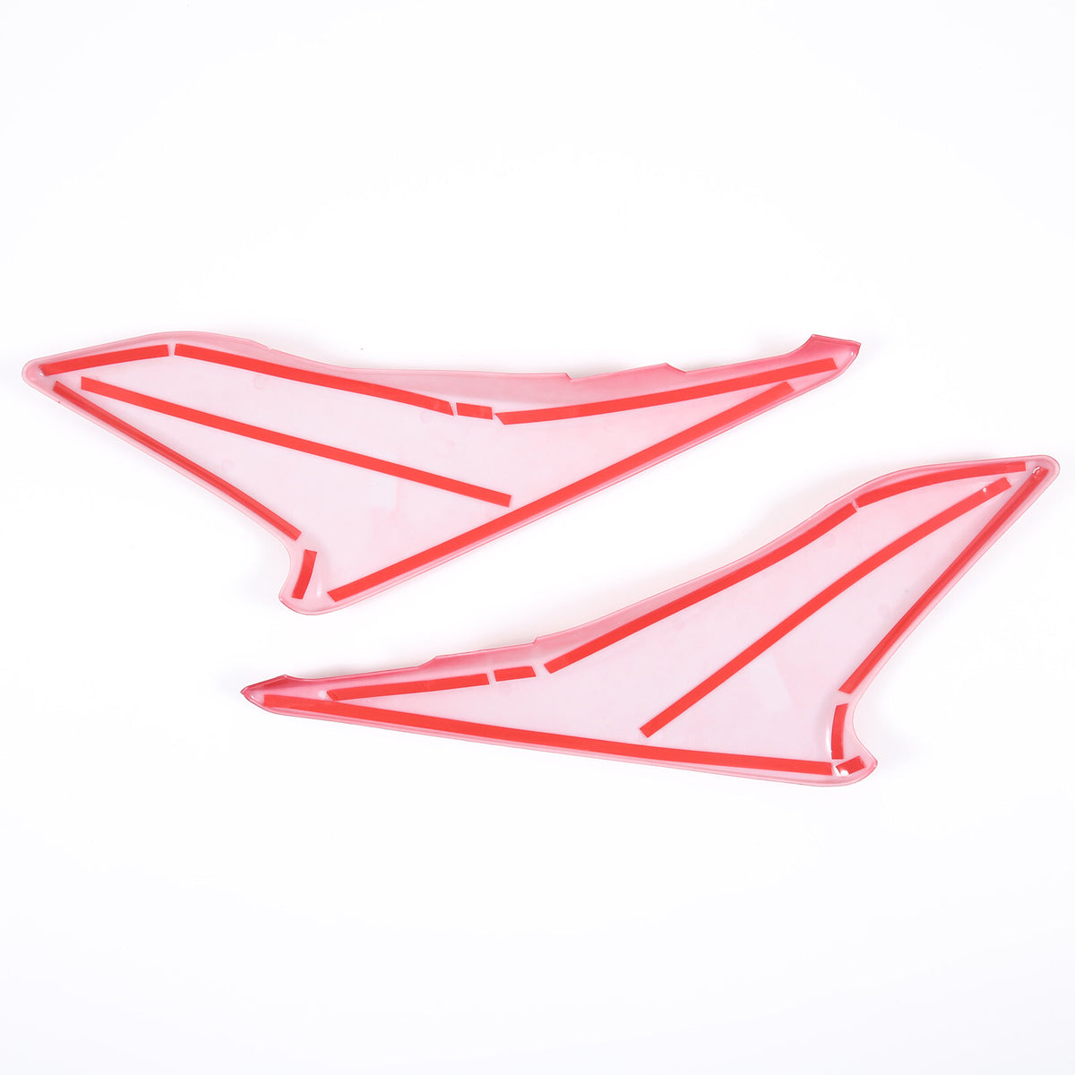 Red ABS Interior Door Panel Decor Cover Trim For Corvette C8 2020-2026 13