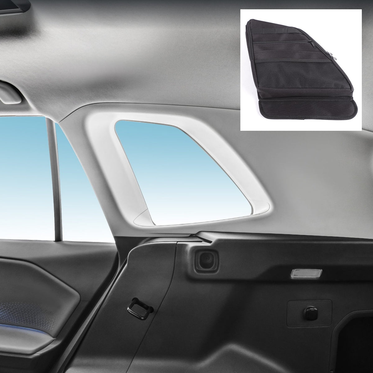 Rear Trunk Left & Right Side Window Storage Bag For Toyota RAV4 XA60 2026+ 8