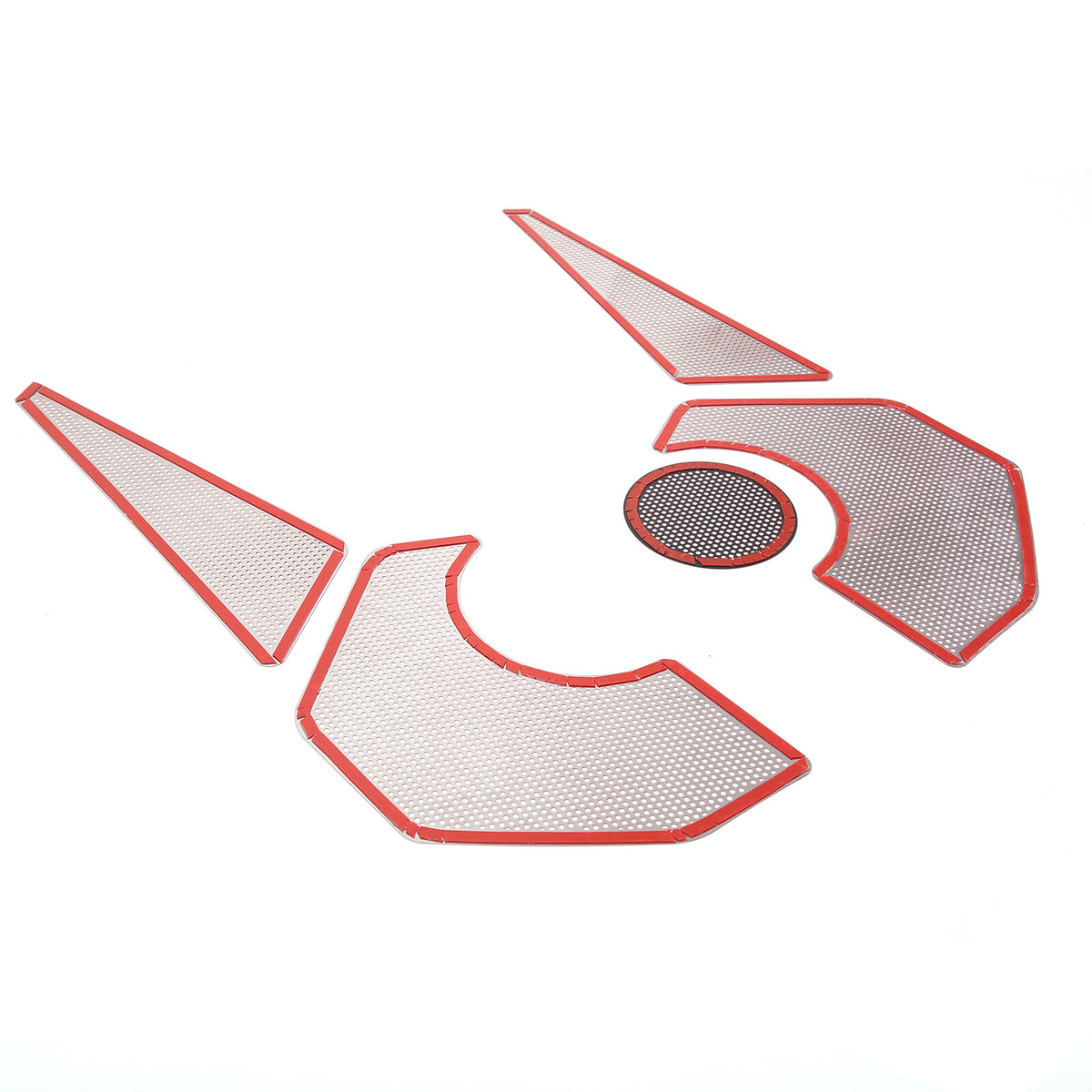 Red Steel Engine Hood Compartment Panel Trim Cover Set For Corvette C8 Z06 20-26 19