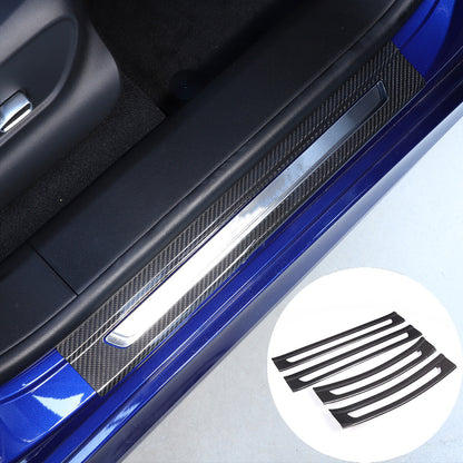 Real Carbon Fiber Scuff Plate Door Sill Cover Protector For Maserati Grecale 22+ 1