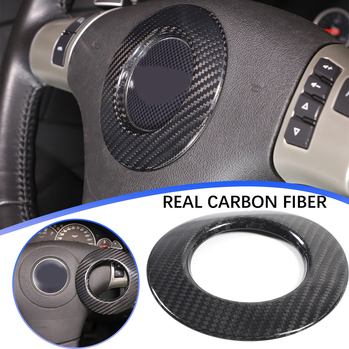 Real Dry Carbon Fiber Full Interior Set Decor Trim Kit for Corvette C6 2005-13 - Styles 6-10 49