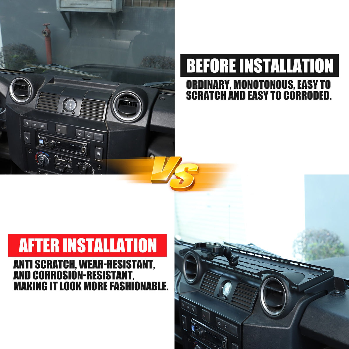 Dashboard Phone Holder Mount Bracket Storage Box For LR Defender L316 04-18 15